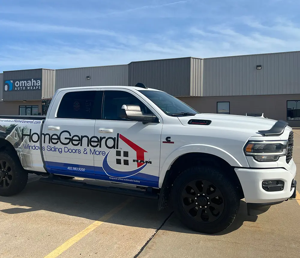 HomeGeneral wrapped car, experienced window and siding installer in Nebraska