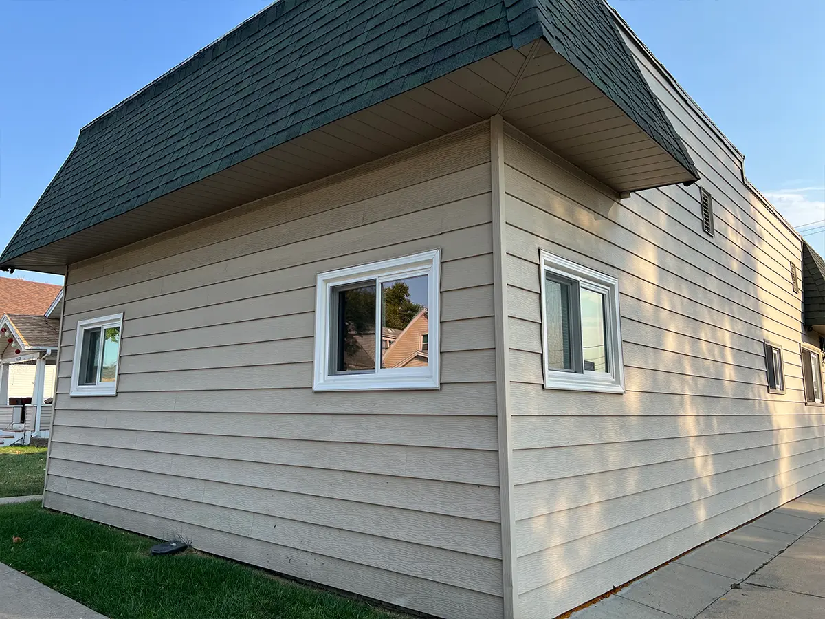 After photo showing the transformation with new windows installed on a house in Nebraska and Iowa